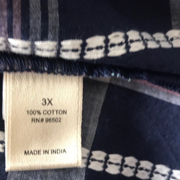 NWT Kraft Kat plaid 100% cotton button down 3x - Picture 7 of 8